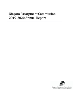 Niagara Escarpment Commission 2019-2020 Annual Report