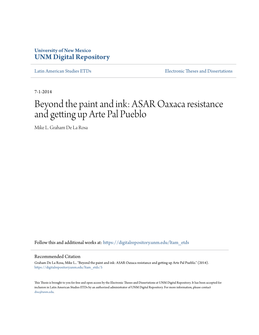 ASAR Oaxaca Resistance and Getting up Arte Pal Pueblo Mike L