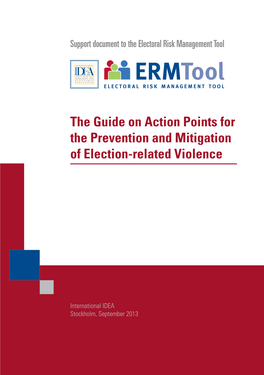 The Guide on Action Points for the Prevention and Mitigation Of