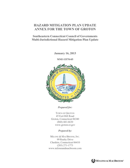Hazard Mitigation Plan Update Annex for the Town of Groton