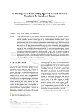 An Ontology-Based Web Crawling Approach for the Retrieval of Materials in the Educational Domain