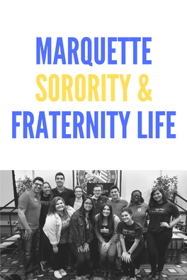 Sorority and Fraternity Life Resource Guide