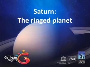 Saturn: the Ringed Planet Ancient Times