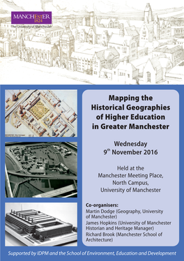 Mapping the Historical Geographies of Higher Education in Greater Manchester
