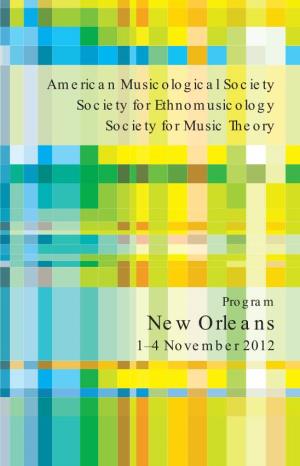 AMS/SEM/SMT New Orleans 2012: Program (Version 10/18/2012)