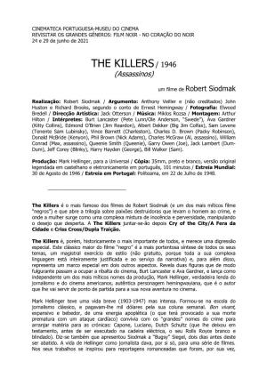 THE KILLERS / 1946 (Assassinos)