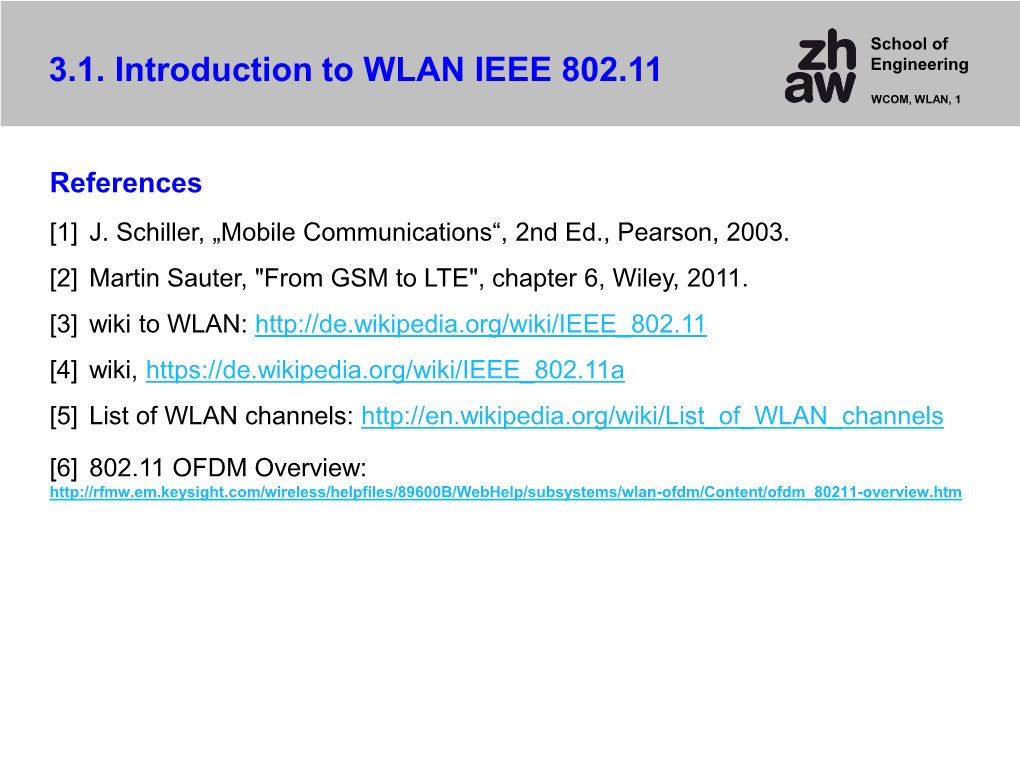 PHY – 802.11B Engineering WCOM, WLAN, 23