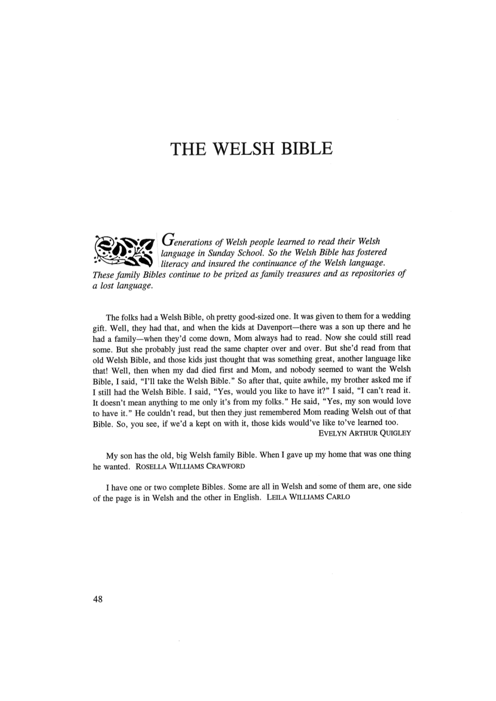 The Welsh Bible