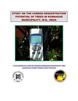 Study on the Carbon Sequestration Potential of Trees in Konnagar Municipality, W.B., India