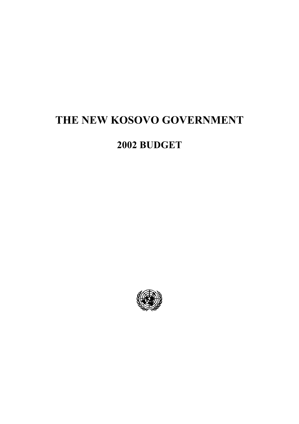 2002 Kosovo Budget Overview