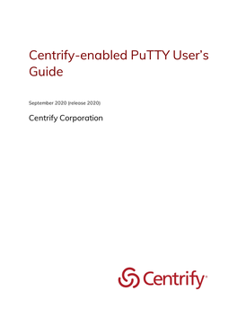 Centrify Putty Guide