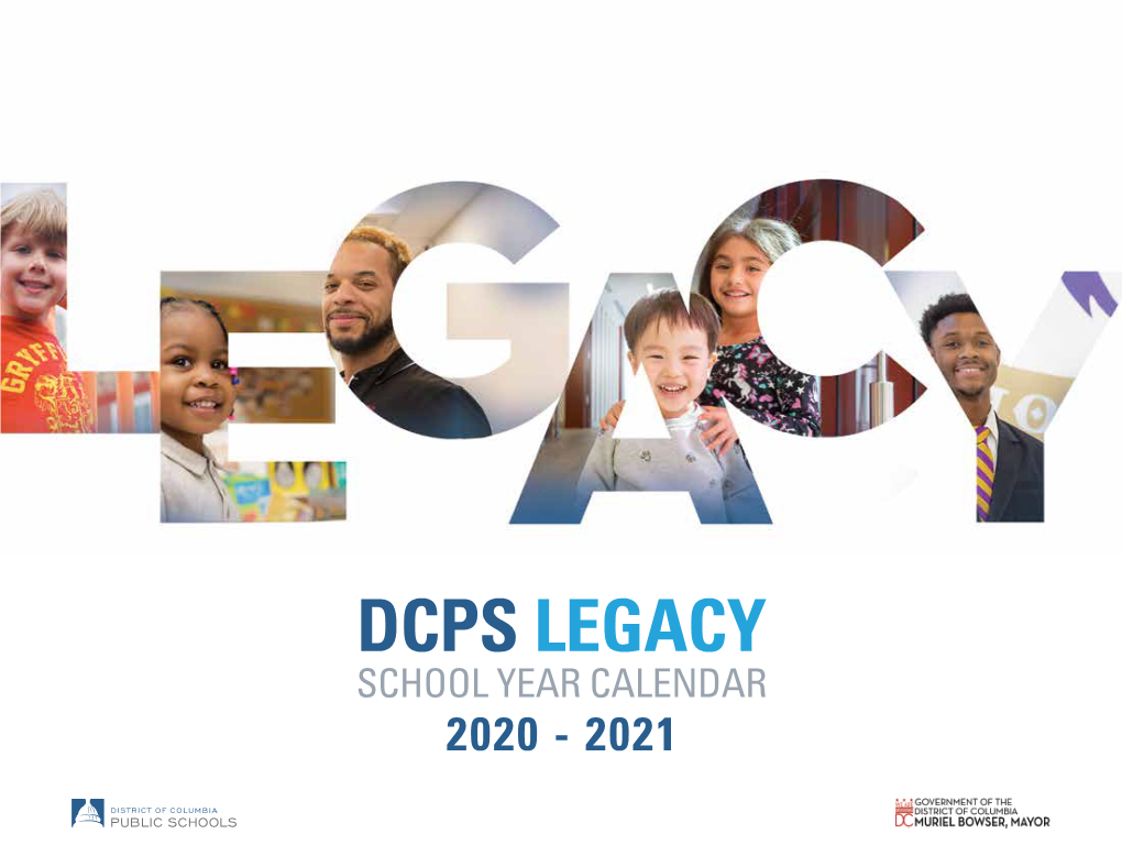 DCPS LEGACY SCHOOL YEAR CALENDAR 2020 2021 Banneker High School, Ward