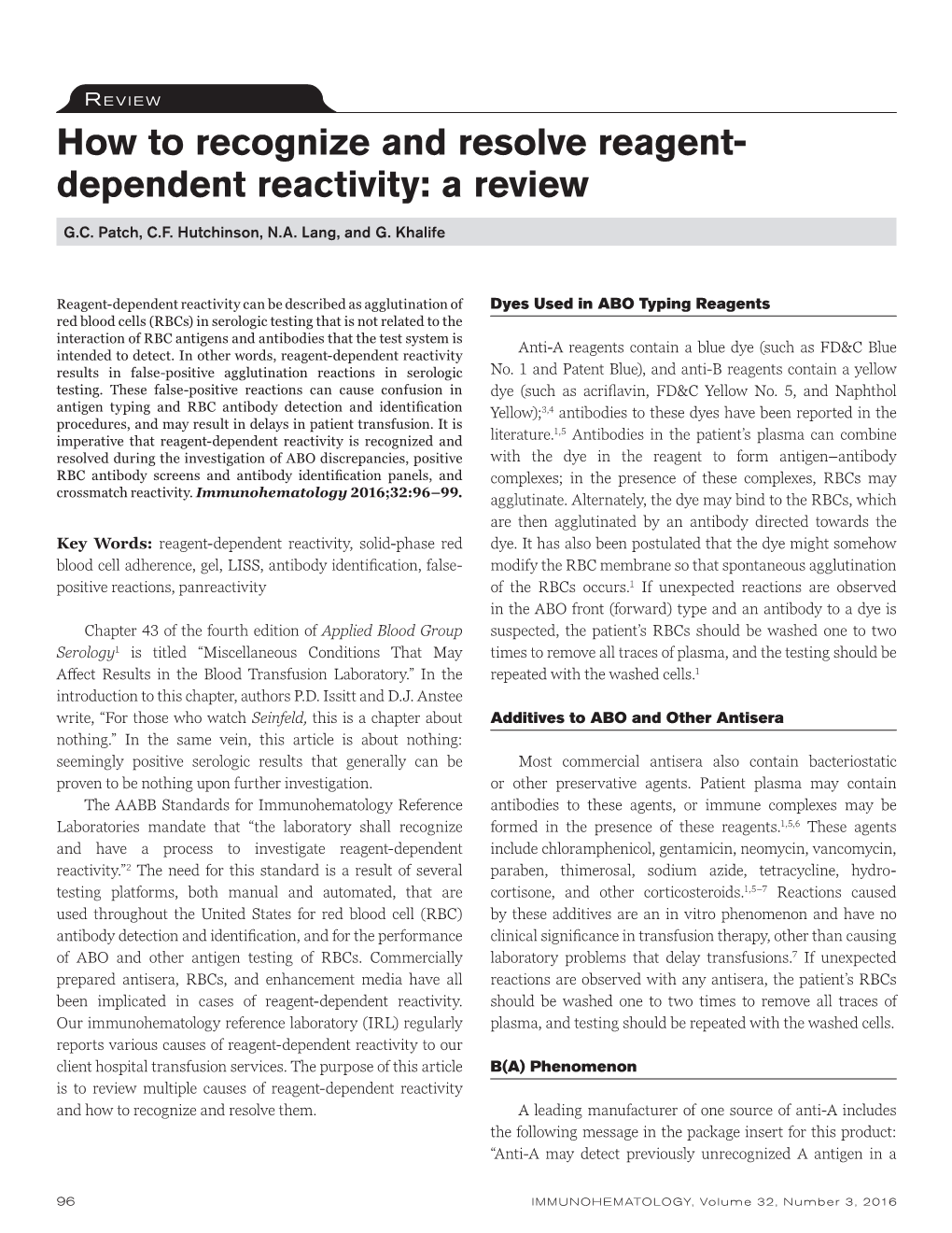 How to Recognize and Resolve Reagent- Dependent Reactivity: a Review