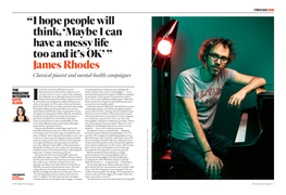 James Rhodes Classical Pianist and Mental-Health Campaigner