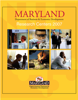 Academic and Federal Research Centers in Maryland