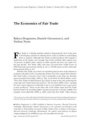 The Economics of Fair Trade