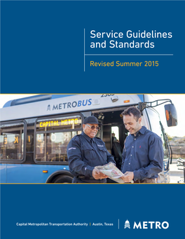Service Guidelines and Standards