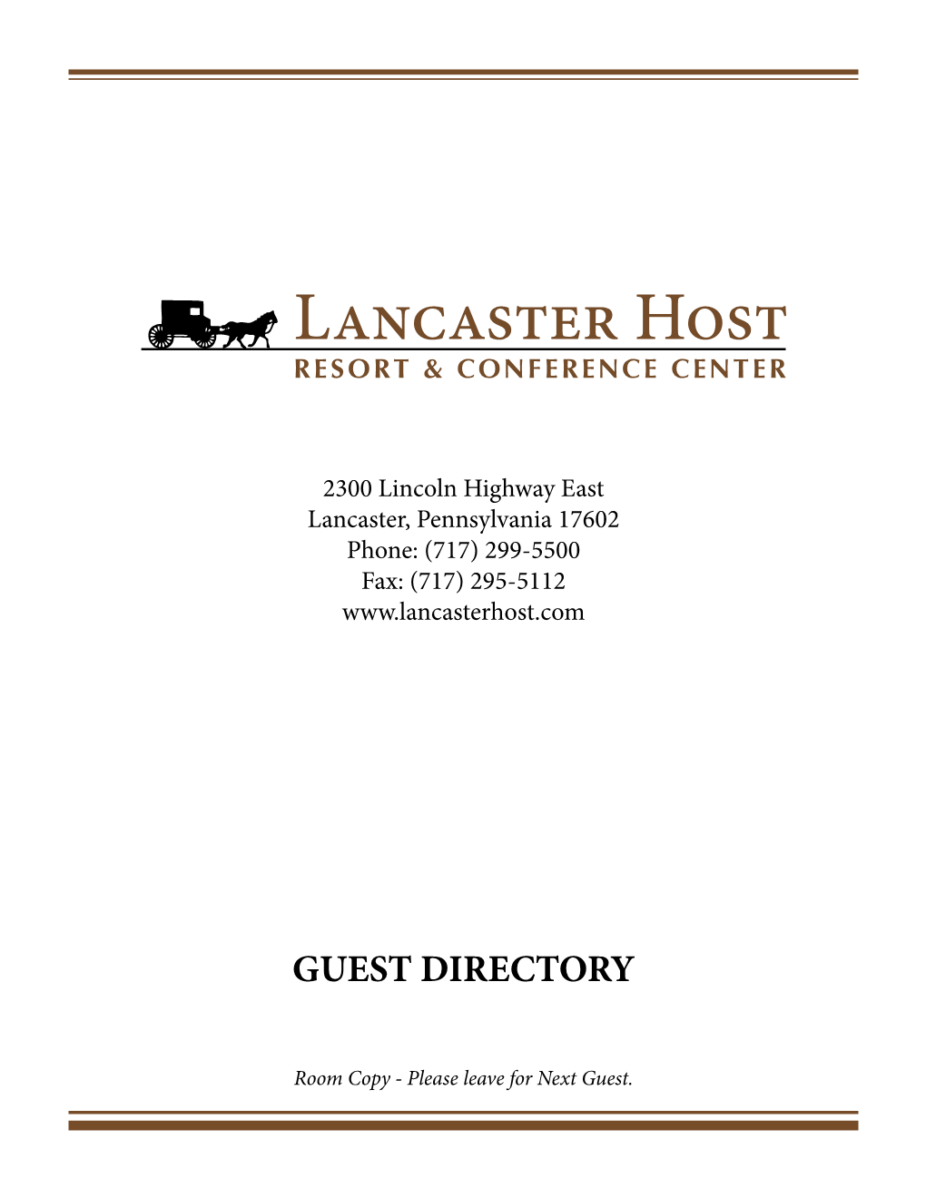 Guest Directory