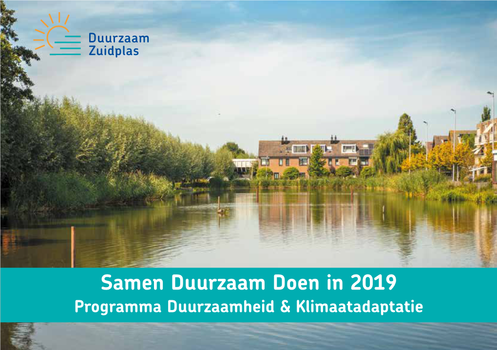 Programma Duurzaamheid En Klimaatadaptatie 2019