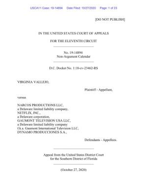 [DO NOT PUBLISH] in the UNITED STATES COURT of APPEALS for the ELEVENTH CIRCUIT No. 19-14894 Non-Argum
