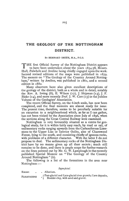 The Geology of the Nottingham District