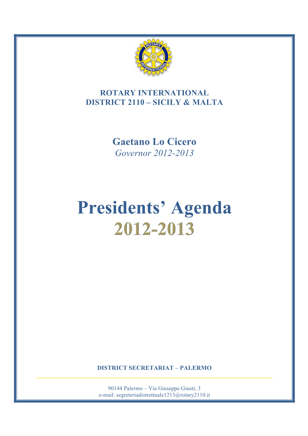 Presidents Agenda 2012-2013-EN Doublesidedprinting