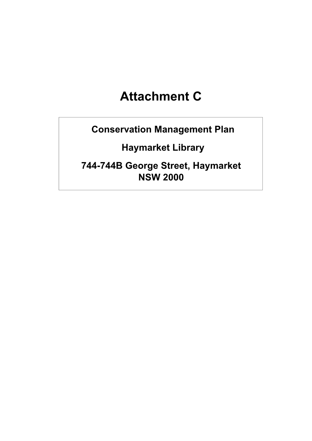 Attachment C