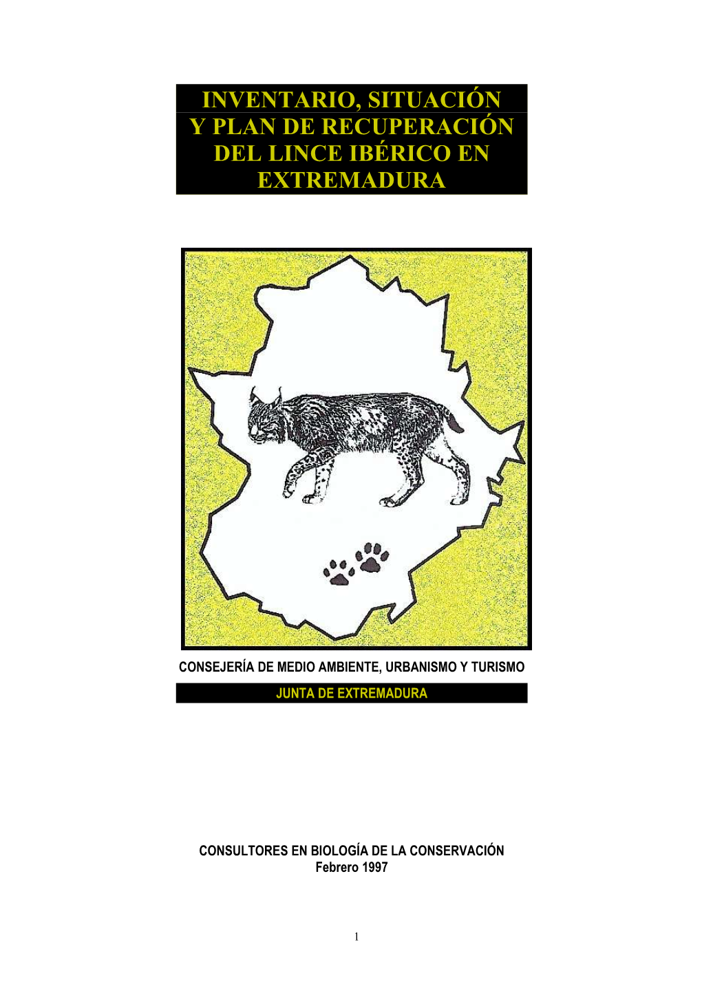 Inventario Lince Extremadura 1996