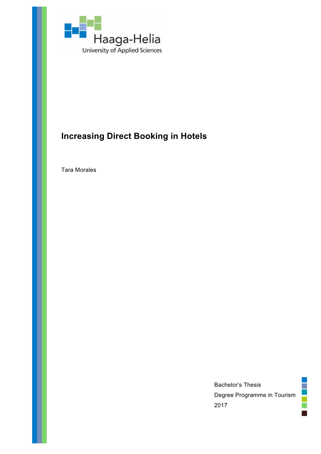 Increasing Direct Booking in Hotels