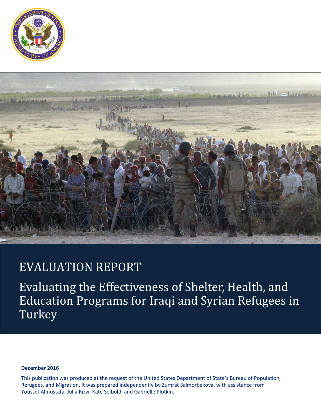 PRM Turkey Evaluation Report