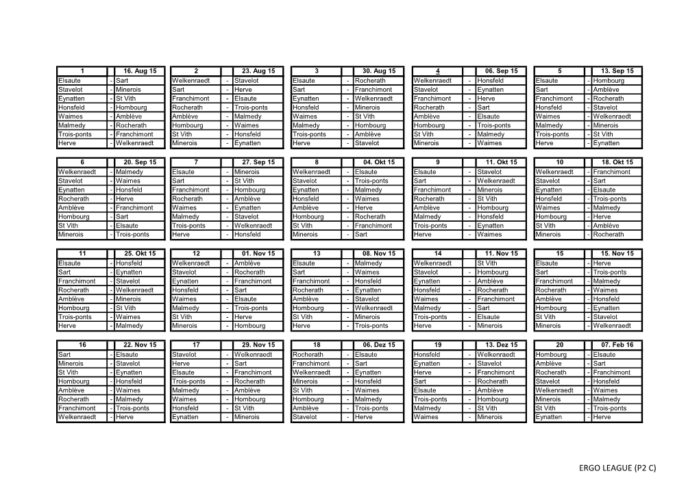 Ergo League (P2 C) 21 14