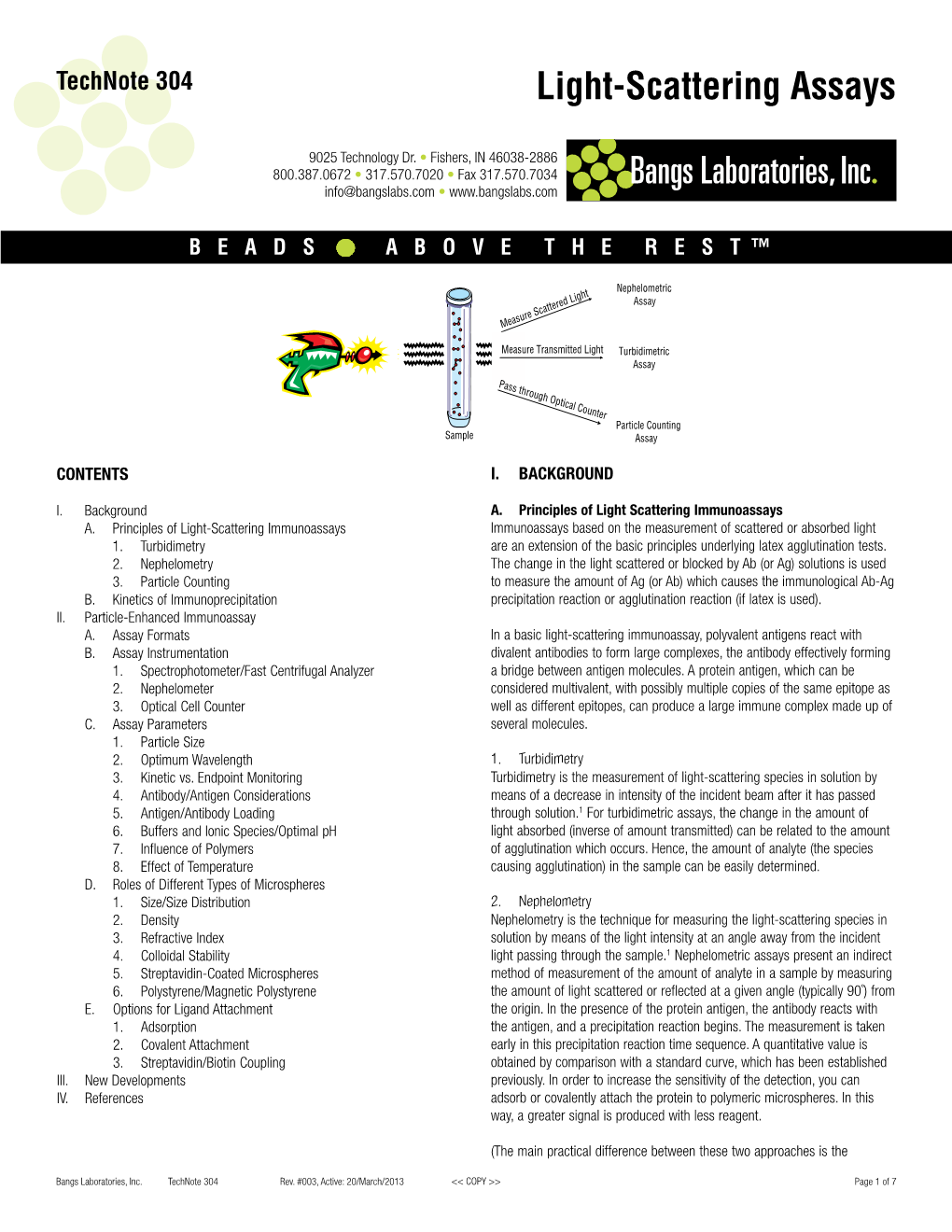 304: Light-Scattering Assays