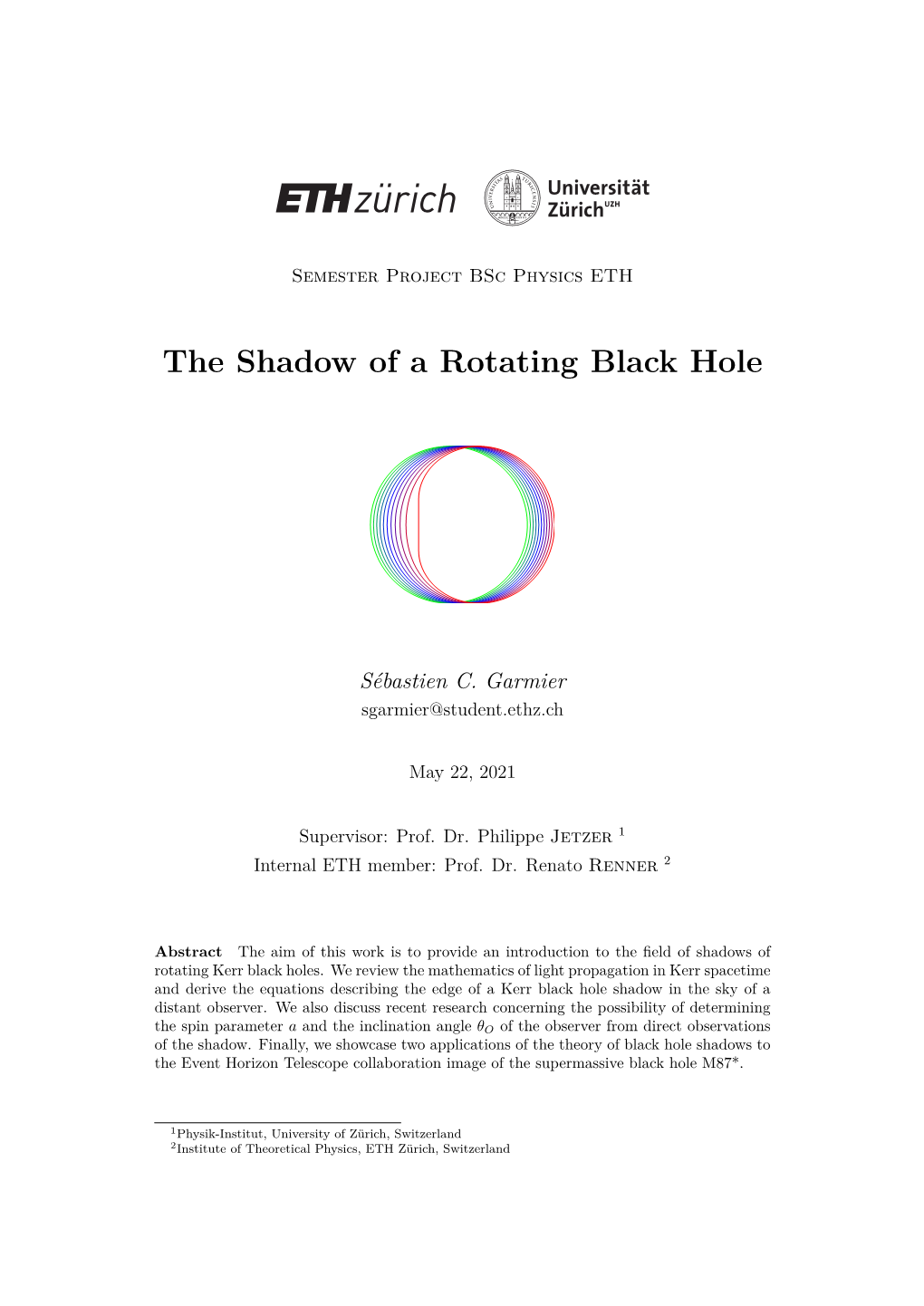 The Shadow of a Rotating Black Hole