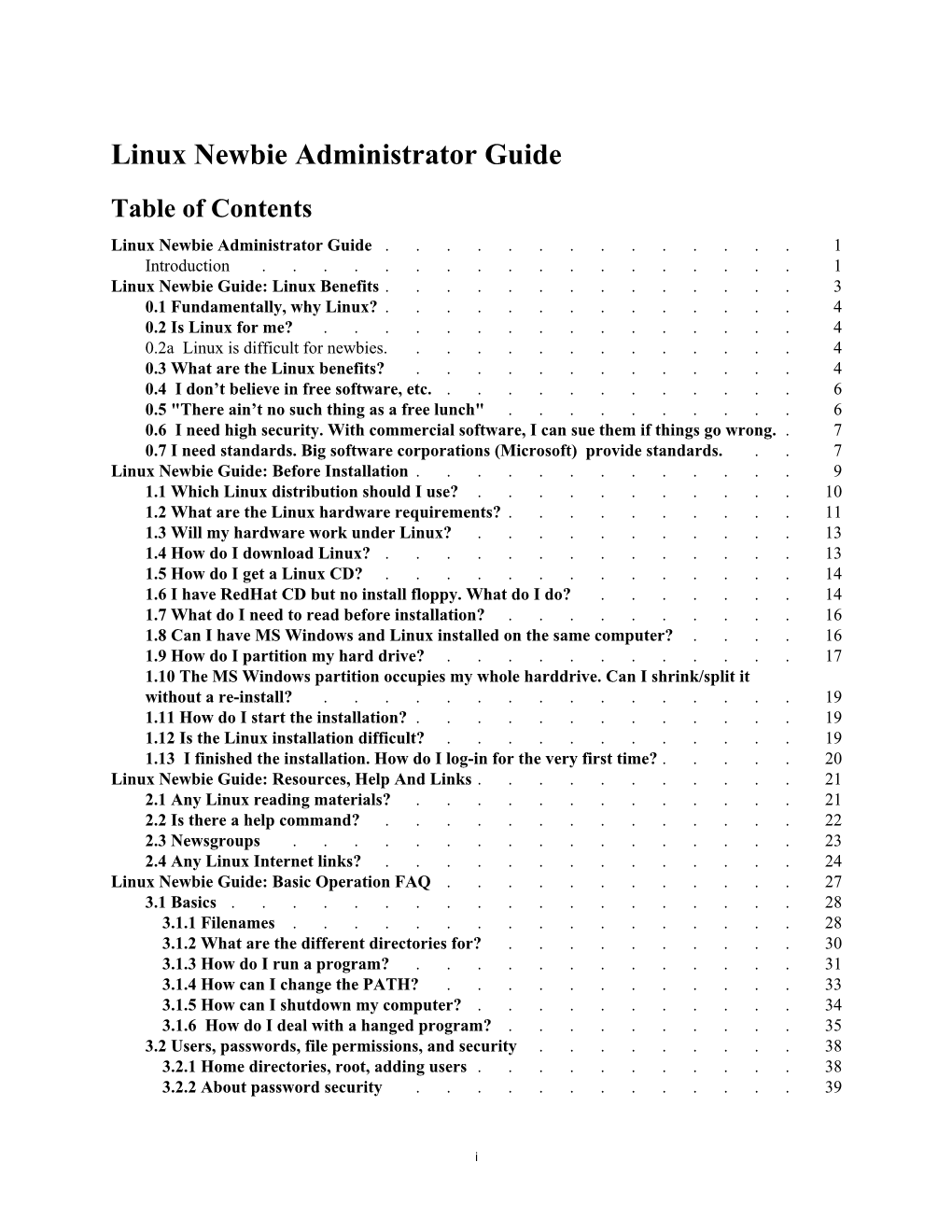 Linux Newbie Administrator Guide.Pdf