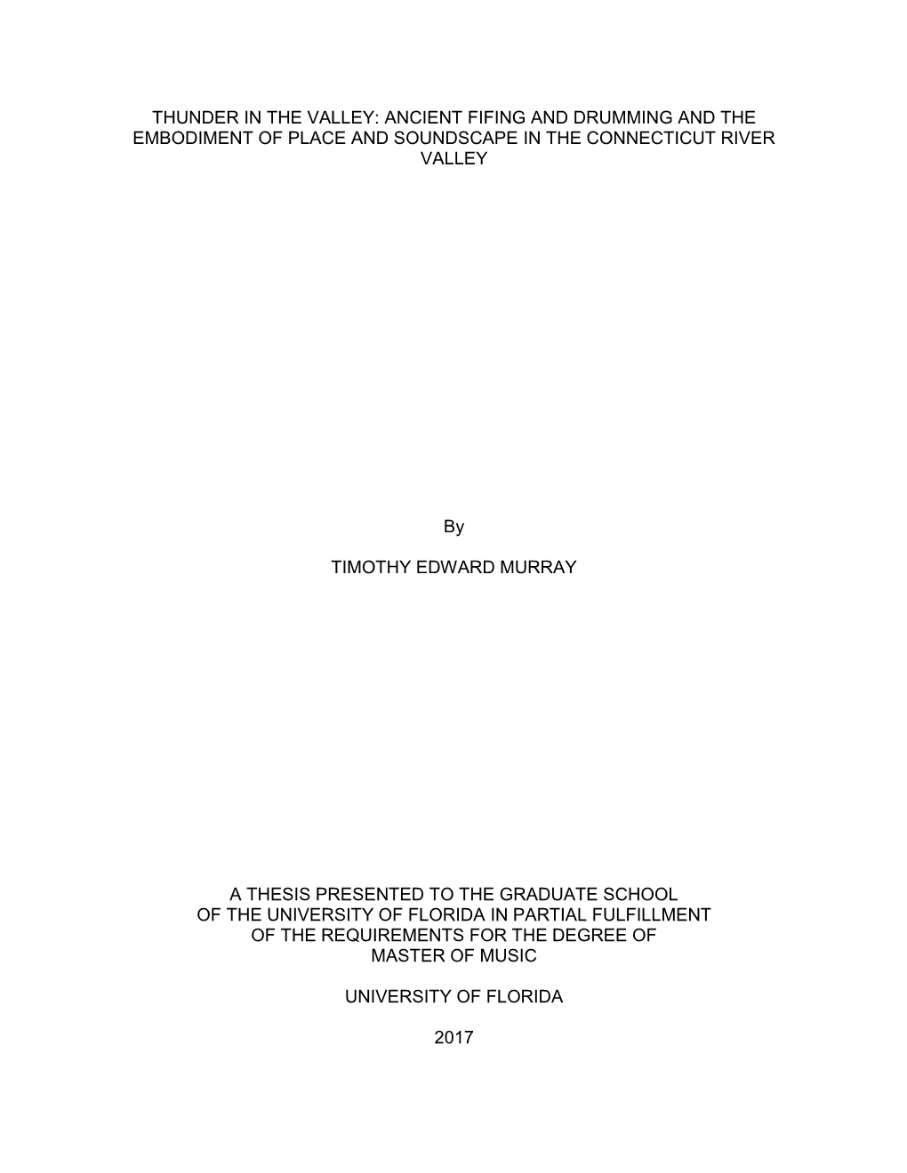 University of Florida Thesis Or Dissertation Formatting