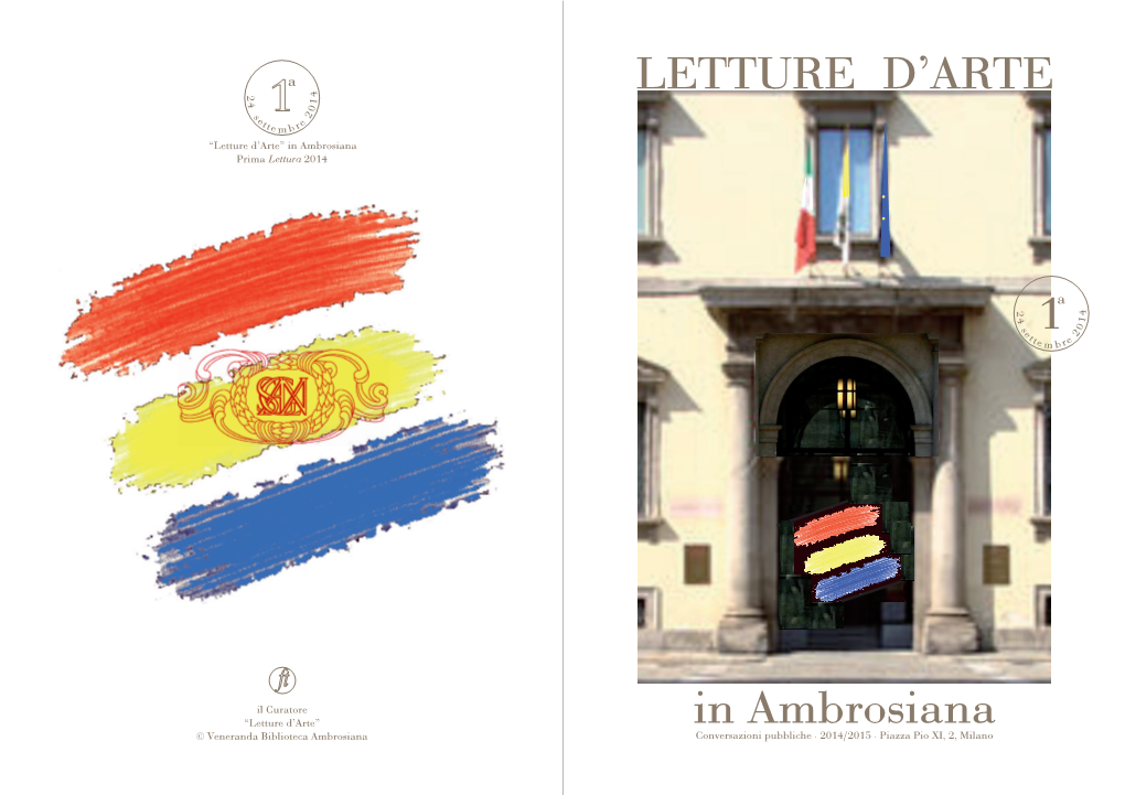 LETTURE D'arte in Ambrosiana 1A