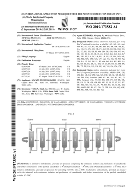 2006.01) (81) Designated States (Unless Otherwise Indicated, for Every (21) International Application Number: Kind of National Protection Av Ailable