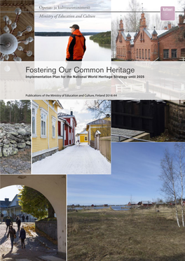 Fostering Our Common Heritage Implementation Plan for the National World Heritage Strategy Until 2025