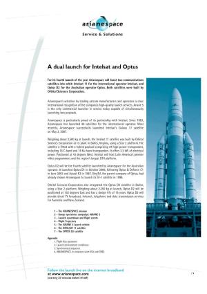 A Dual Launch for Intelsat and Optus