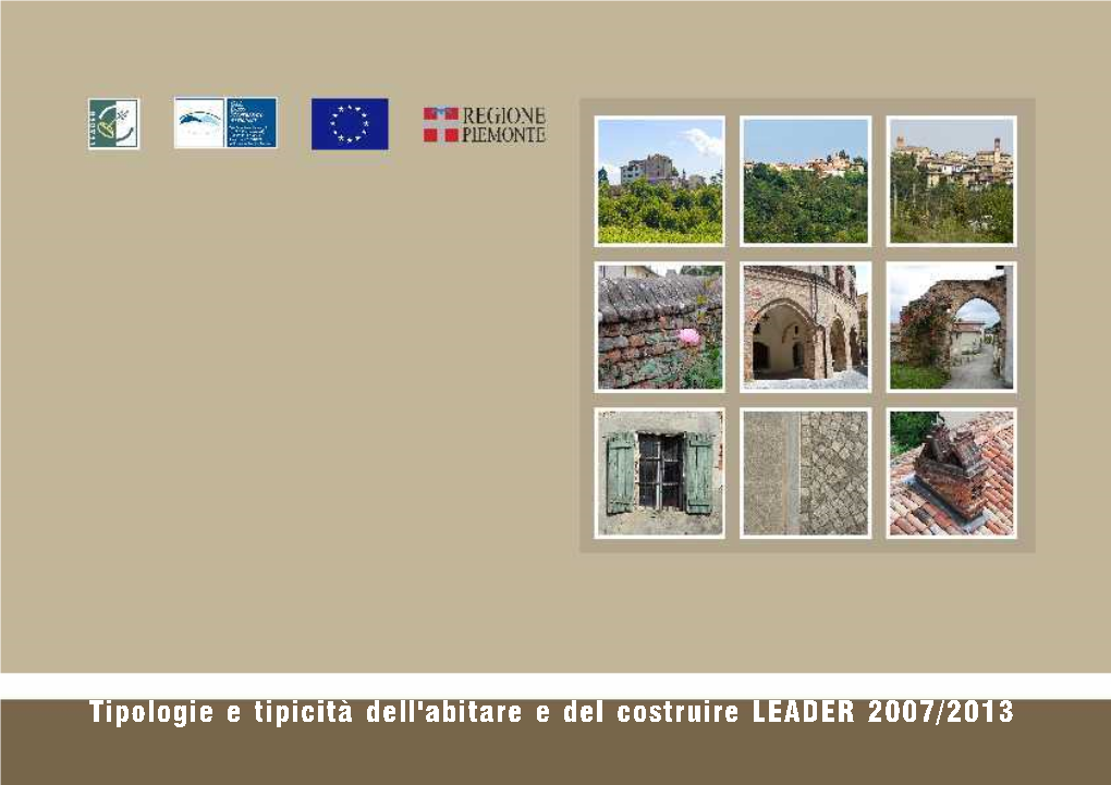 Tipologie E Tipicità Dell'abitare E Del Costruire LEADER 2007/2013