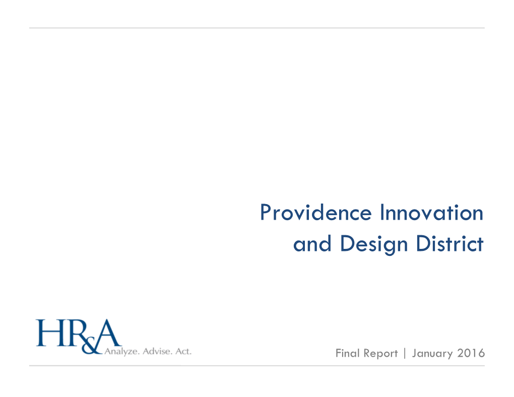 Providence Innovation and Design District