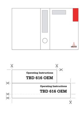 Operating Instructions TBD 616 OEM