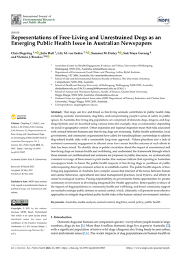 Representations of Free-Living and Unrestrained Dogs As an Emerging Public Health Issue in Australian Newspapers