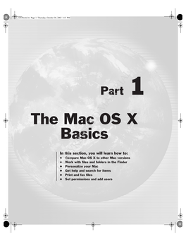 The Mac OS X Basics