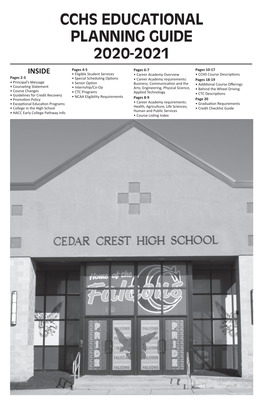 Cchs Educational Planning Guide 2020-2021