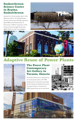Adaptive Reuse of Power Plants the Power Plant Contemporary Art Gallery in Toronto, Ontario
