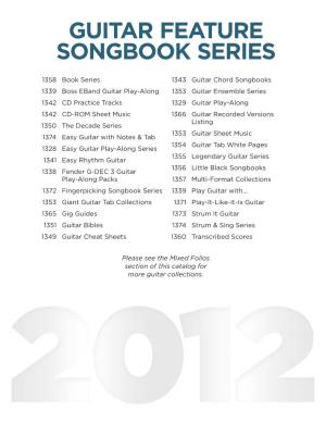 Guitar Feature Songbook Series