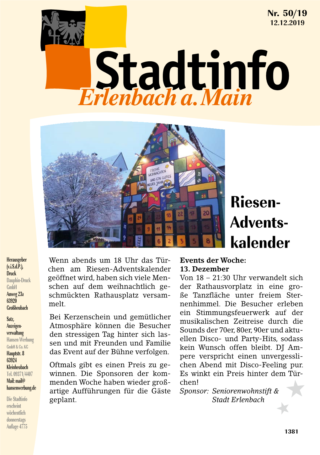 Amtsblatt Erlenbach KW 50-2019