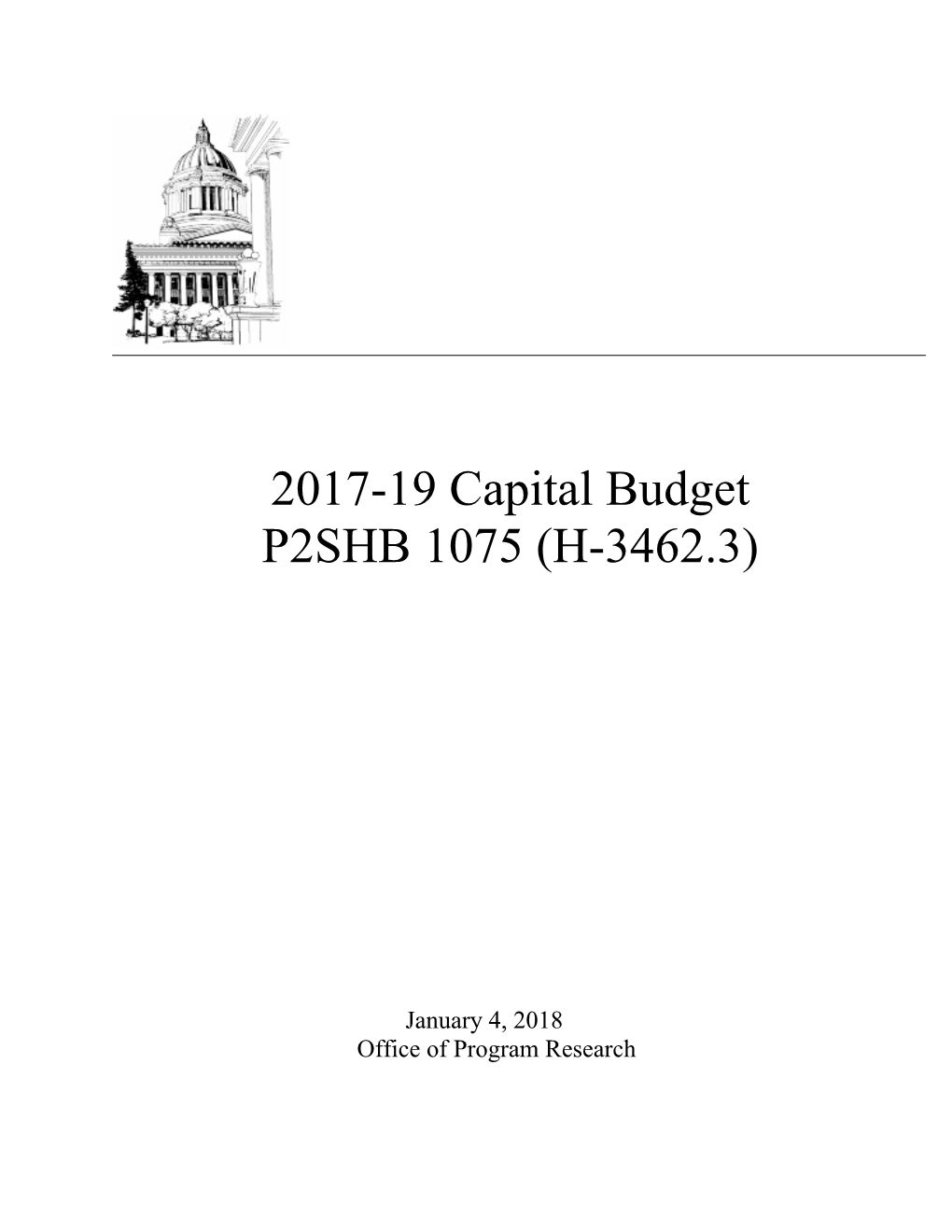 2017-19 Capital Budget P2SHB 1075 (H-3462.3)
