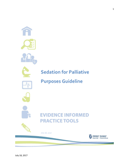 Sedation for Palliative Purposes Guideline